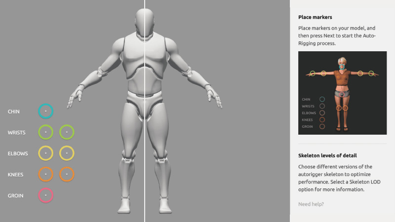 Unity:3Dキャラクターをmixamoでリギングする